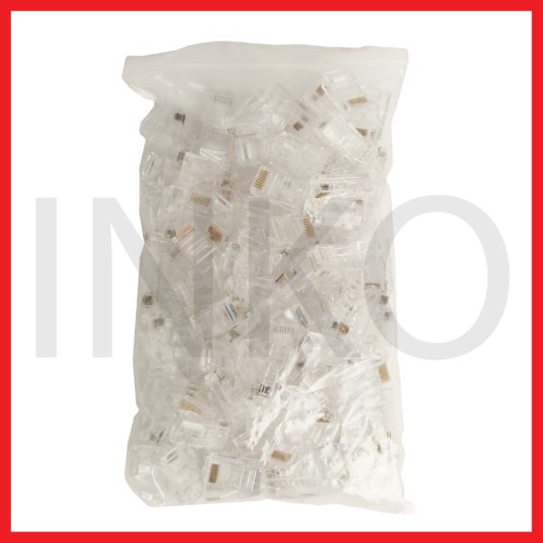 RJ45 Modular Plug Cat5e UTP 8P8C Copper Gold Plated 15u.