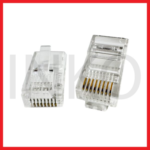 RJ45 Modular Plug Cat5e UTP 8P8C Copper Gold Plated 15u.