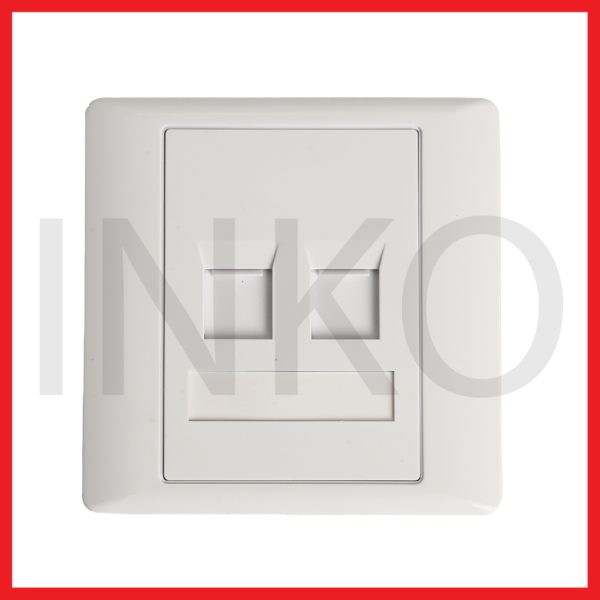 Face Plate Network 2 Ports.