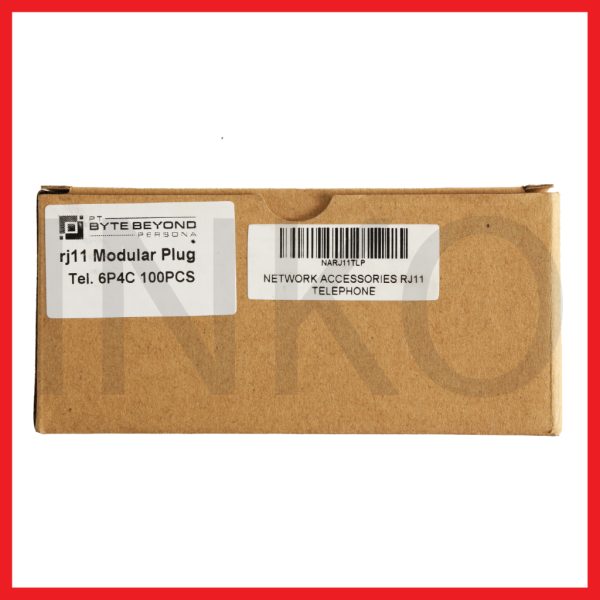 RJ11 Modular Plug Telephone 4P4C Copper Gold Plated 15u