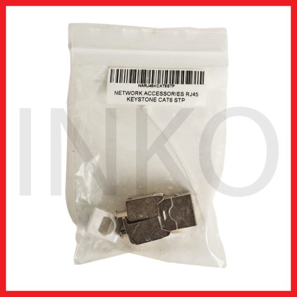 RJ45 Jackstone Cat6 STP 8P8C Copper Gold Plated 15u.